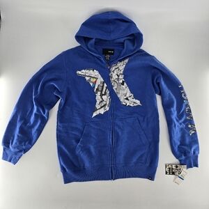 Hurley Kids Blue Hoodie with‎ Graphic Design
